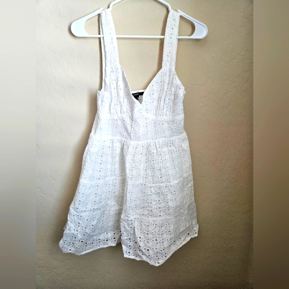 White Eyelet Sundress Forever 21